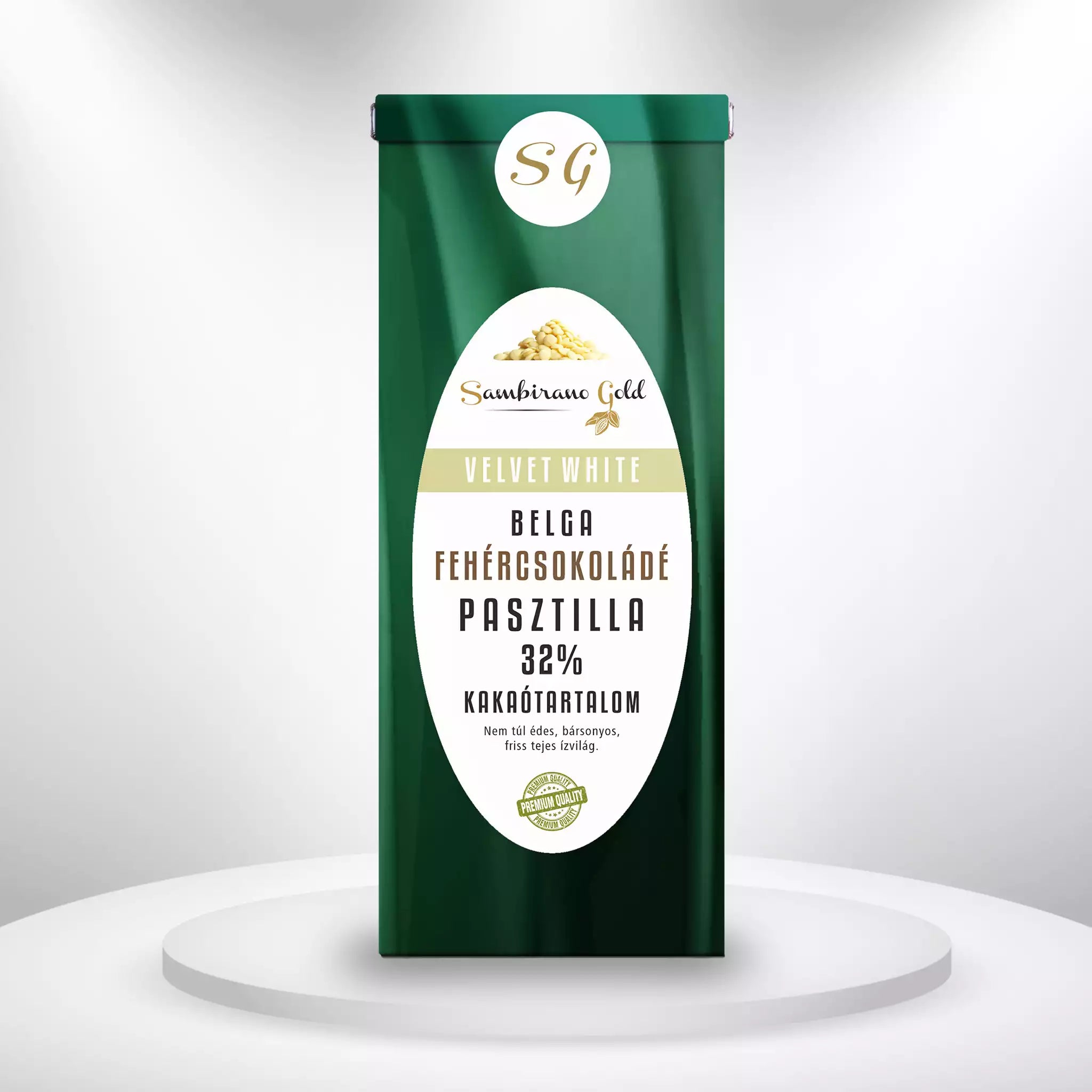 Sambirano Gold - Belga fehér csokoládé pasztilla