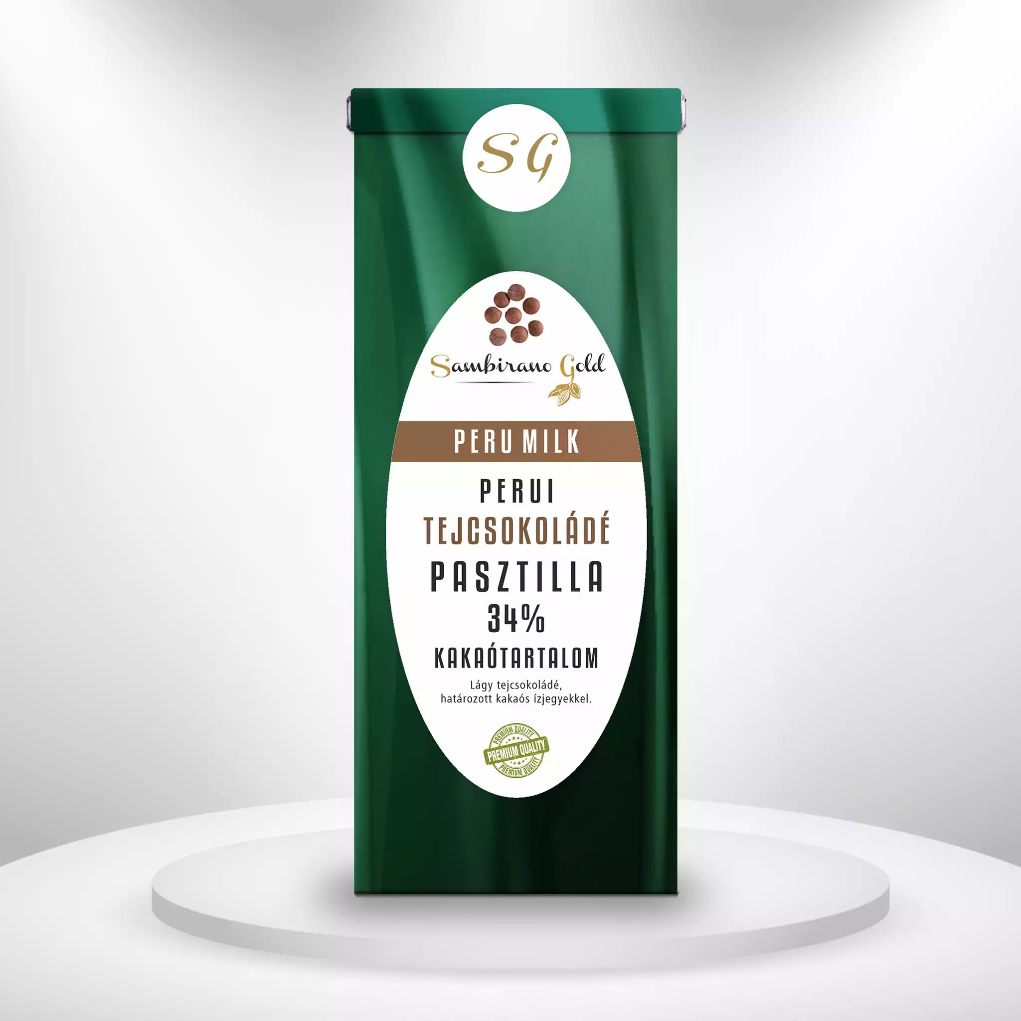 Sambirano Gold - Perui tejcsokoládé pasztilla