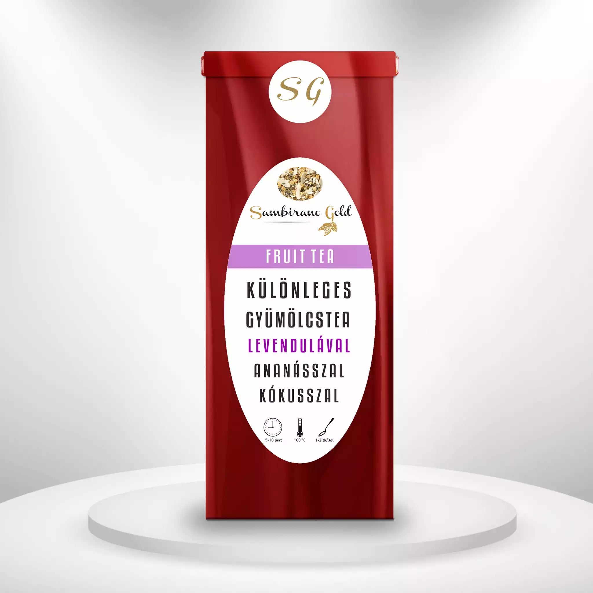 Sambirano Gold kókuszos levendulás tea