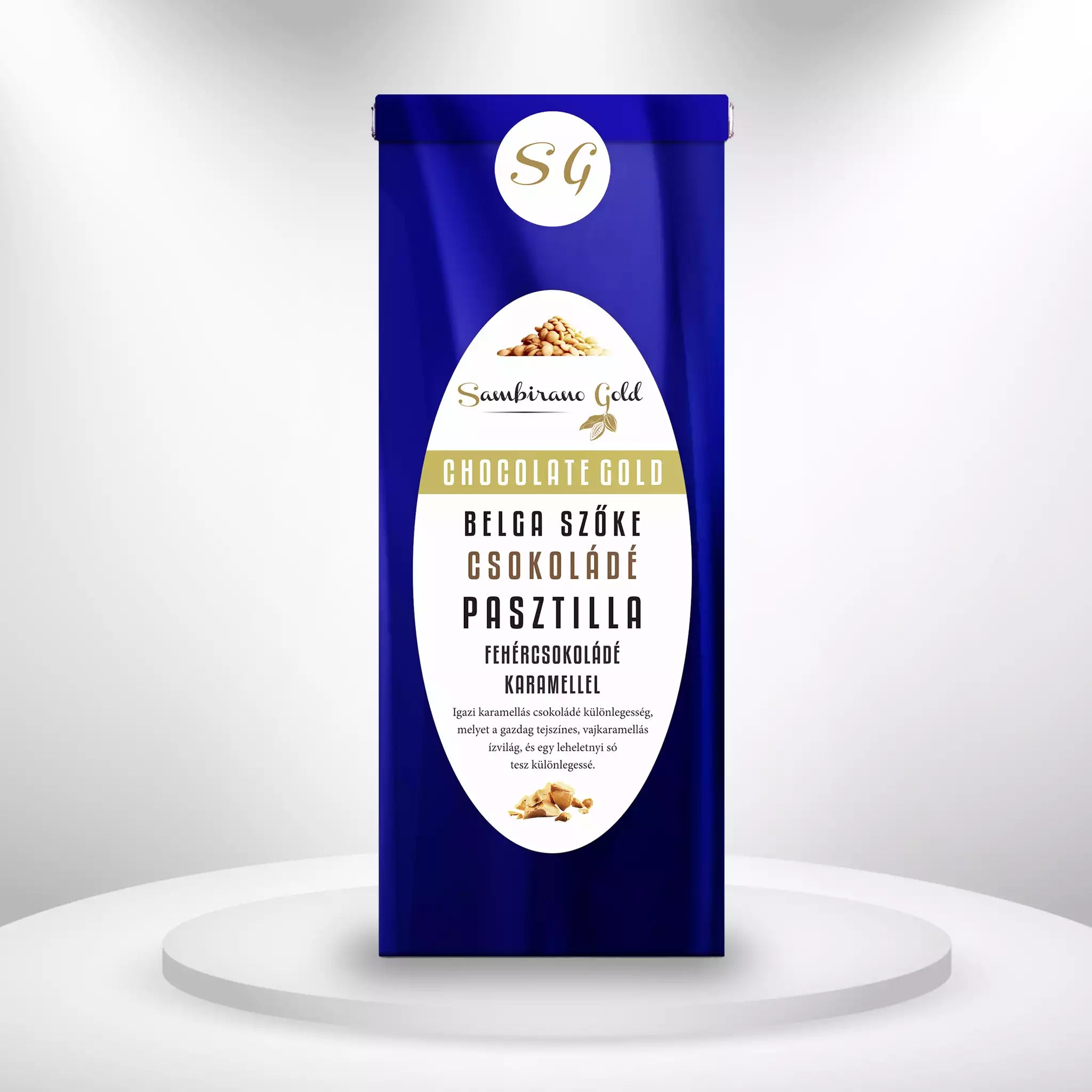 Sambirano Gold - Szőke karamellás csokoládé pasztilla