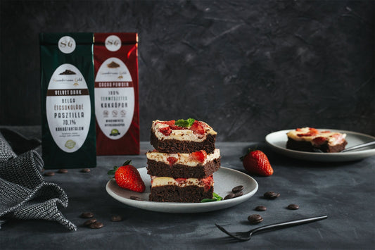 Epres cheesecake brownie