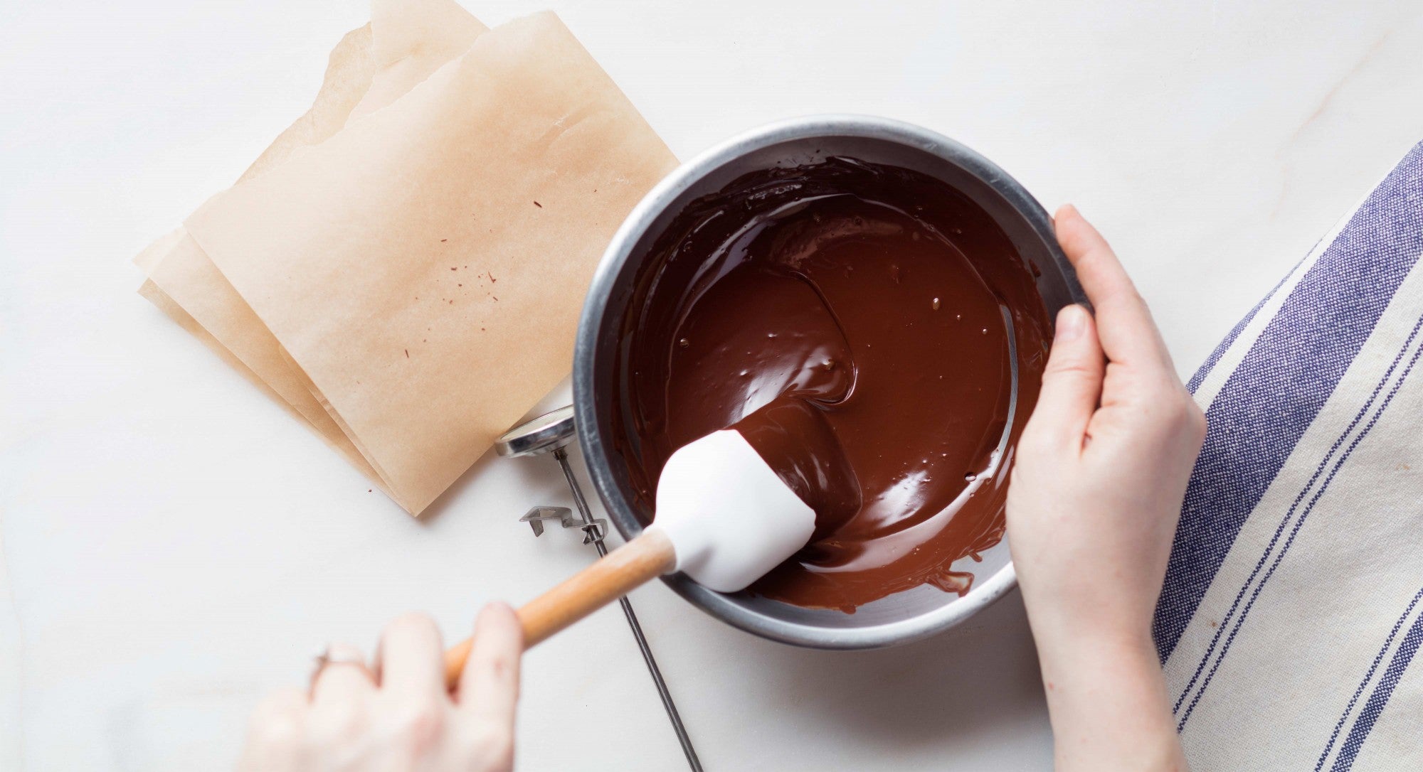 A csokoládé temperálás három módja.