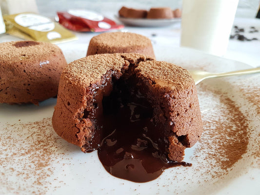 Mini láva torta - Gluténmentes, vegán