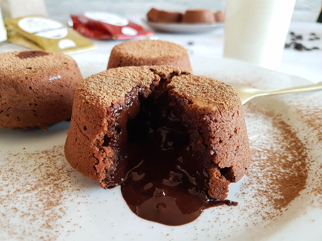 Mini láva torta - Gluténmentes, vegán
