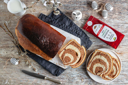 Sambirano Gold csíkos kakaós kalács recept