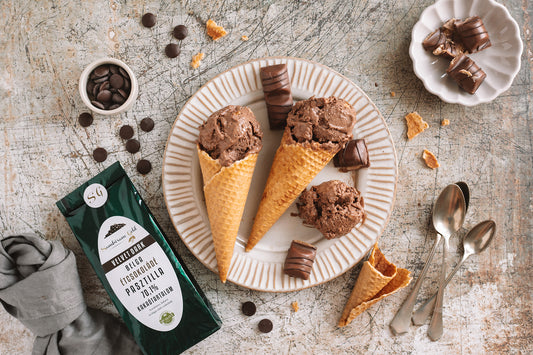 Ellenállhatatlan, hűsítő csokoládé fagylalt Kinder Bueno-val