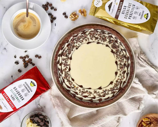 Cukormentes cappuccino tart