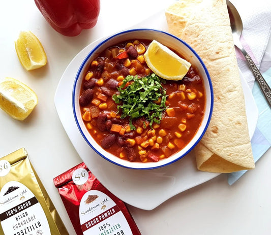 Vegán Chilis Bab recept