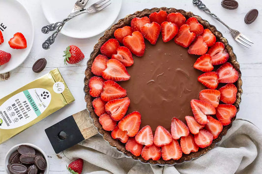 Vegán csokoládés tart, perui csokival