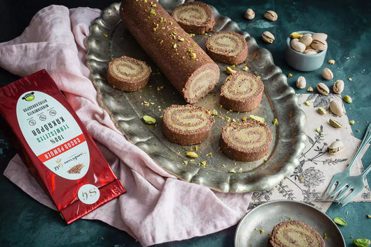 Fitt pisztáciás tekercs