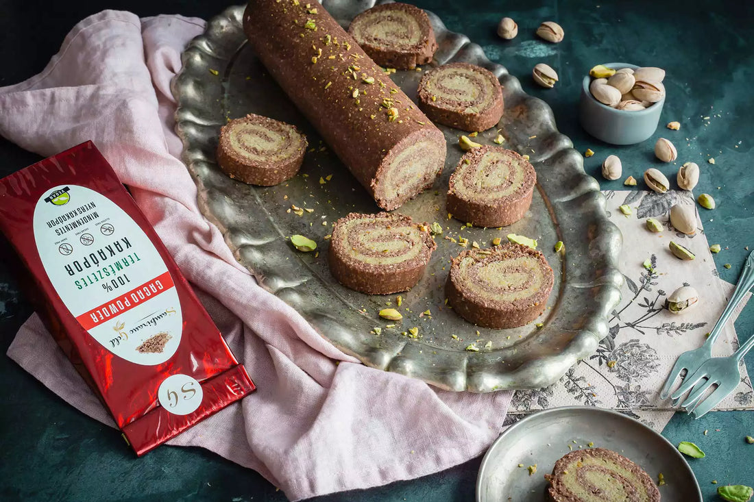 Fitt pisztáciás tekercs