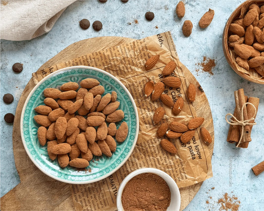 Gluténmentes, vegán, hozzáadott cukortól mentes étcsokis kakaós fahéjas mandula - @mentesuticake