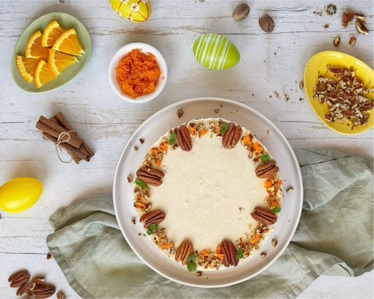 Répatorta narancsos vegán fehércsoki krémmel (gluténmentes, vegán, cukormentes) - @mentessuticake