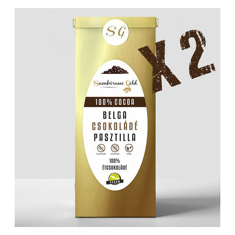 Sambirano Gold - (2 x 1kg) 100% kakaótartalmú prémium BELGA étcsokoládé pasztilla - Termékinformáció >